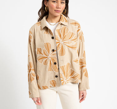 TILTIL Embroidered Zala Jacket Sand - Things I Like Things I Love
