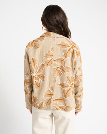 TILTIL Embroidered Zala Jacket Sand - Things I Like Things I Love