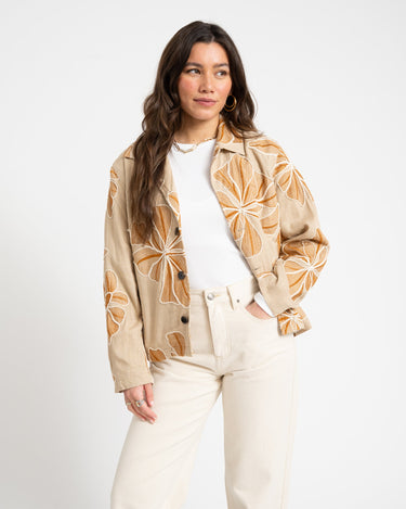 TILTIL Embroidered Zala Jacket Sand - Things I Like Things I Love