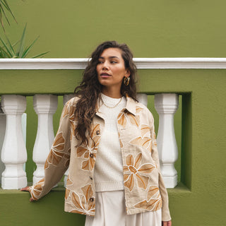 TILTIL Embroidered Zala Jacket Sand - Things I Like Things I Love