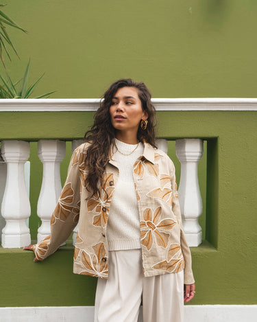 TILTIL Embroidered Zala Jacket Sand - Things I Like Things I Love