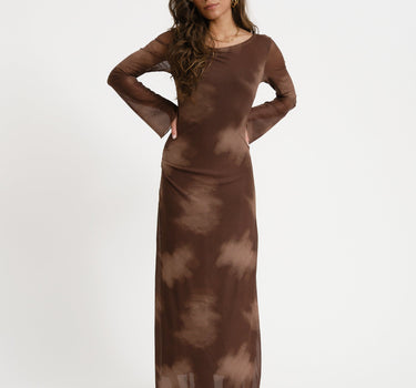TILTIL Emilia Mesh Dress Brown - Things I Like Things I Love