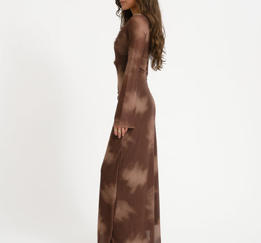 TILTIL Emilia Mesh Dress Brown - Things I Like Things I Love