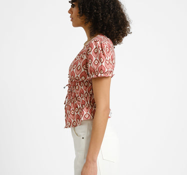 TILTIL Erla Short Sleeve Blouse Pink - Things I Like Things I Love