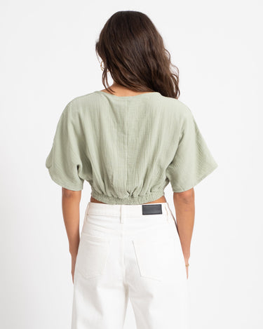 TILTIL Esmee Crop Top Knot Hydro Salvia - Things I Like Things I Love