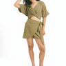 TILTIL Esmee Wrap Skirt Hydro Army - Things I Like Things I Love