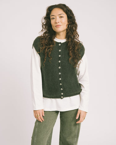 TILTIL Essie Knit Soft Army Green One Size - Things I Like Things I Love