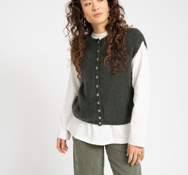 TILTIL Essie Knit Soft Army Green One Size - Things I Like Things I Love