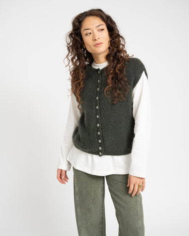 TILTIL Essie Knit Soft Army Green One Size - Things I Like Things I Love