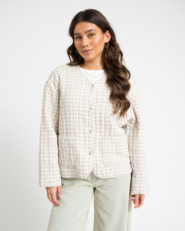 TILTIL Eva Jacket Checked Zand - Things I Like Things I Love