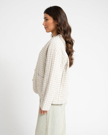 TILTIL Eva Jacket Checked Zand - Things I Like Things I Love