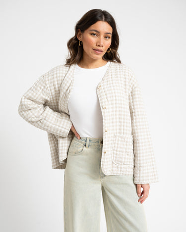 TILTIL Eva Jacket Checked Zand - Things I Like Things I Love