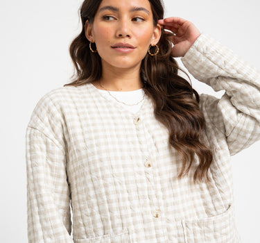 TILTIL Eva Jacket Checked Zand - Things I Like Things I Love