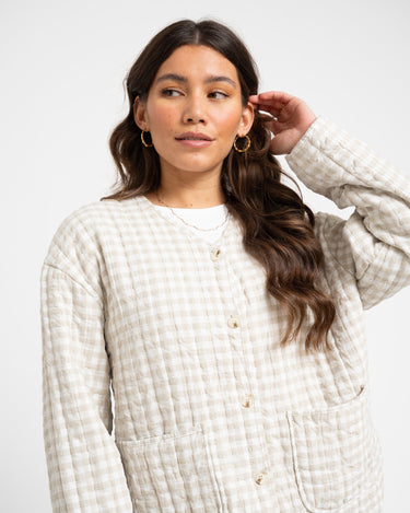 TILTIL Eva Jacket Checked Zand - Things I Like Things I Love