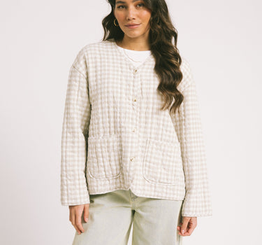 TILTIL Eva Jacket Checked Zand - Things I Like Things I Love