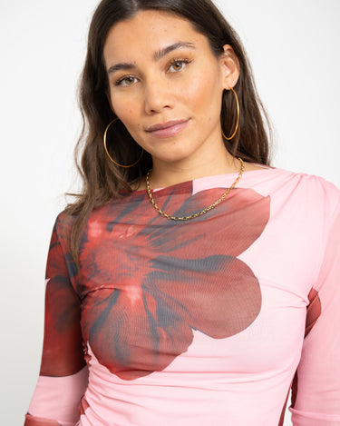 TILTIL Evey Mesh Longsleeve Pink red - Things I Like Things I Love