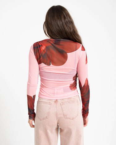TILTIL Evey Mesh Longsleeve Pink red - Things I Like Things I Love