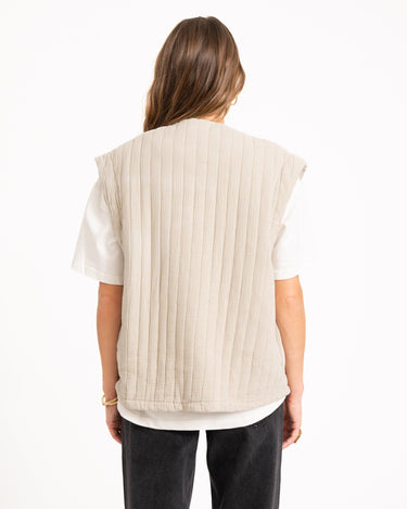 TILTIL Evi Emboidery Gilet Taupe - Things I Like Things I Love