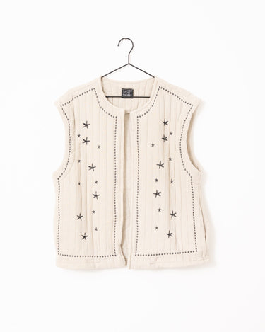 TILTIL Evi Emboidery Gilet Taupe - Things I Like Things I Love