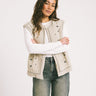 TILTIL Evi Emboidery Gilet Taupe - Things I Like Things I Love