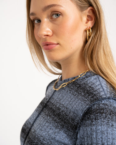 TILTIL Farah Flared Longsleeve Striped Blue - Things I Like Things I Love