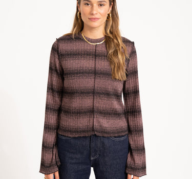 TILTIL Farah Flared Longsleeve Striped Brown - Things I Like Things I Love