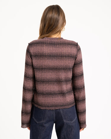 TILTIL Farah Flared Longsleeve Striped Brown - Things I Like Things I Love