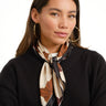 TILTIL Flo Flower Scarf Satin Bruin - Things I Like Things I Love