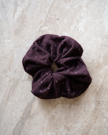 TILTIL Flora Dotted Scrunchie Bordeaux - Things I Like Things I Love