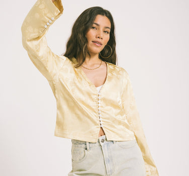 TILTIL Floral Gaia Blouse Gold - Things I Like Things I Love
