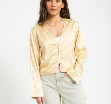 TILTIL Floral Gaia Blouse Gold - Things I Like Things I Love