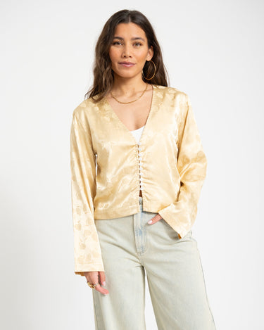 TILTIL Floral Gaia Blouse Gold - Things I Like Things I Love