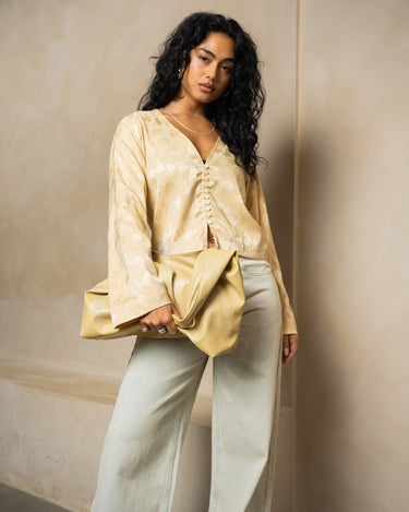 TILTIL Floral Gaia Blouse Gold - Things I Like Things I Love