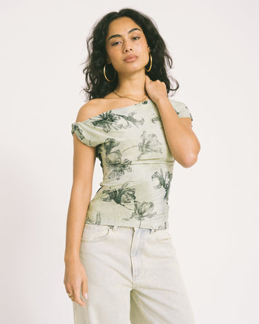 TILTIL Floral Laury Shortsleeve Green - Things I Like Things I Love