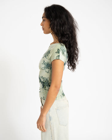 TILTIL Floral Laury Shortsleeve Green - Things I Like Things I Love