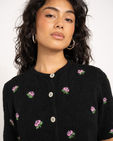 TILTIL Flower Knit Black One Size - Things I Like Things I Love