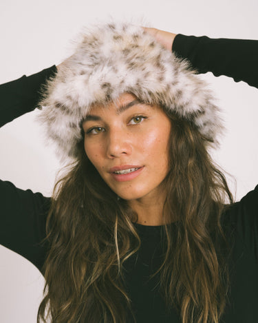 TILTIL Fluffy Hat Snow Leopard Ecru - Things I Like Things I Love