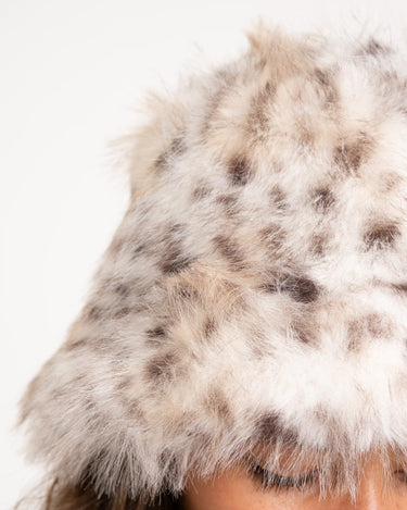 TILTIL Fluffy Hat Snow Leopard Ecru - Things I Like Things I Love