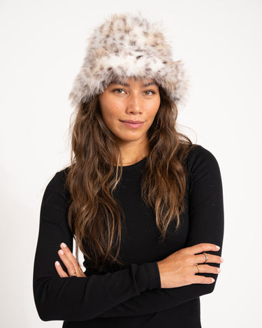 TILTIL Fluffy Hat Snow Leopard Ecru - Things I Like Things I Love