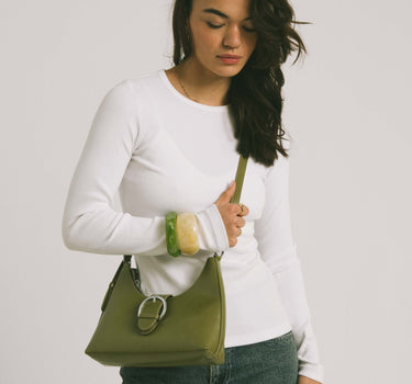 TILTIL Frederique Buckled Bag Olive - Things I Like Things I Love