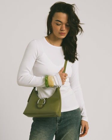 TILTIL Frederique Buckled Bag Olive - Things I Like Things I Love
