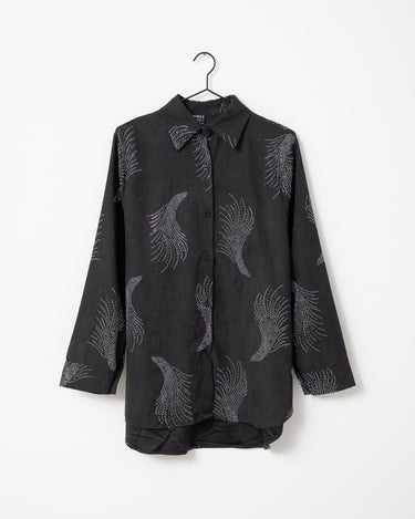 TILTIL Gilly Glitter Blouse Dark Grey Silver - Things I Like Things I Love