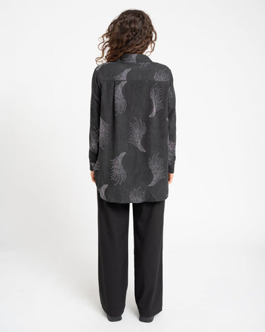 TILTIL Gilly Glitter Blouse Dark Grey Silver - Things I Like Things I Love