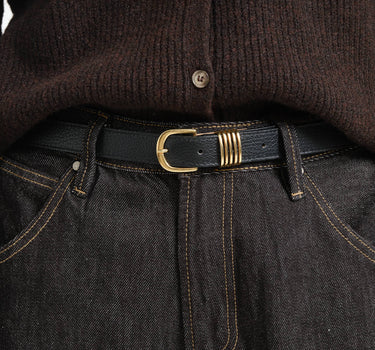 TILTIL Hailey Belt REAL LEATHER Zwart - Things I Like Things I Love