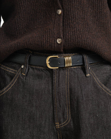 TILTIL Hailey Belt REAL LEATHER Zwart - Things I Like Things I Love