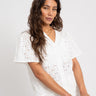 TILTIL Hailey Shortsleeve Blouse White - Things I Like Things I Love