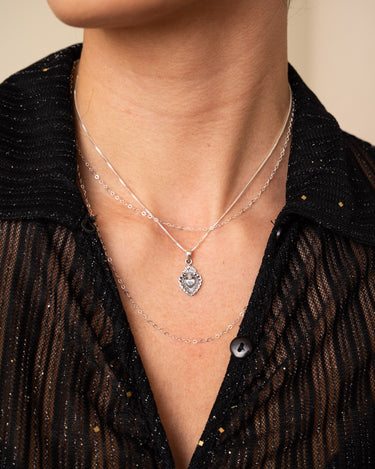 TILTIL Heated Heart Charm Silver - Things I Like Things I Love