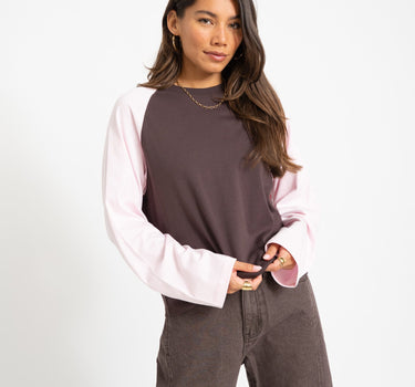 TILTIL Heavy Doka Raglan Bruin - Things I Like Things I Love