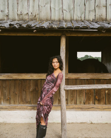 TILTIL Hera Dress Faded Brown - Things I Like Things I Love