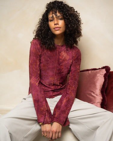 TILTIL Hibiscus Farah Longsleeve Dark Pink - Things I Like Things I Love